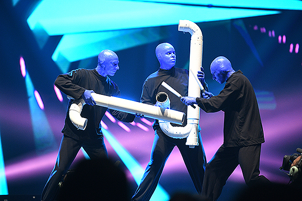Blue Man Group Performs at Vegas Strong Benefit Concert
