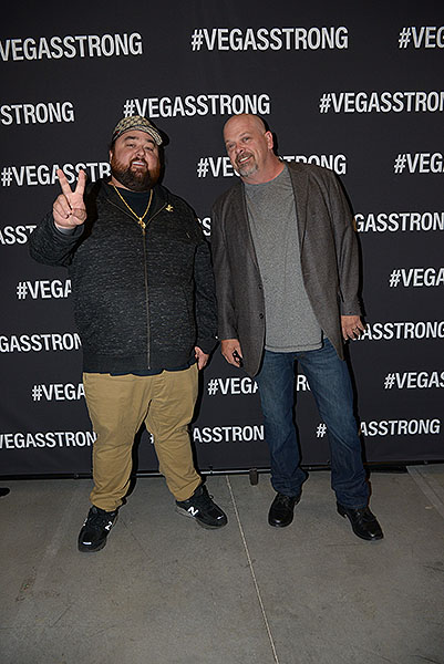Chumlee Rick Harrison at Vegas Strong Benefit Concert