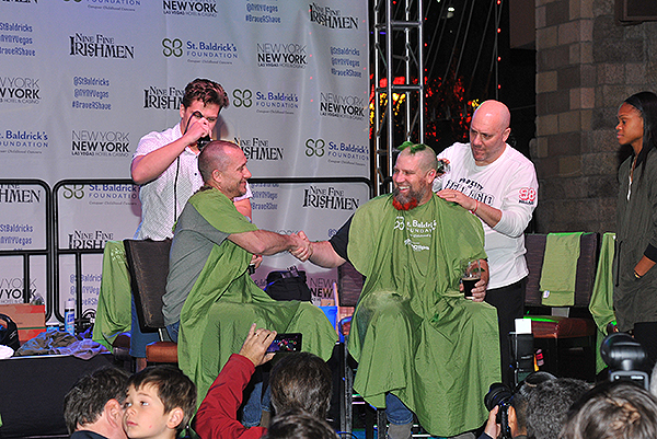 John McManus gets his head shaved by Moriah Jefferson St. Baldricks at New York New York Hotel Casino 18 177