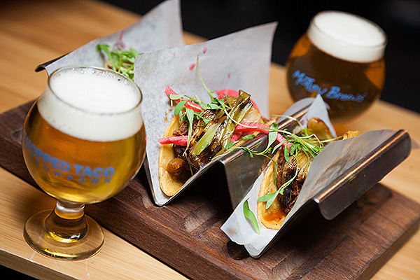 Hopped Taco Tacos and Beer