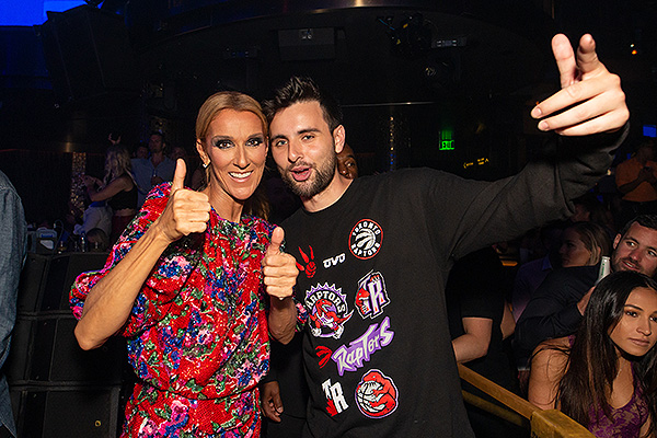 Celine Dion and Canadian based DJ Dzeko at OMNIA Nightclub inside Caesars Palace on Saturday June 8 Photo Credit Wolf Productions