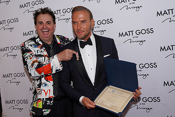 Matt Goss Receives Humanitarian Awards - Photo credit: Denise Truscello