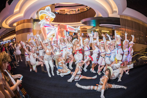 More than 30 contestants entered Circa s Vegas Vickie Neon Idol Costume Contest a