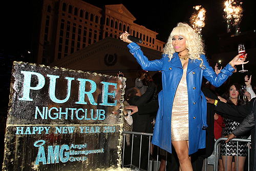 Nicki Minaj Fireworks PURE Nightclub