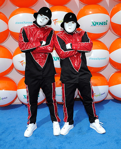 Jabbwockeez at The Grand Opening of Xposed in the Tropicana Beach Club at The New Tropicana Las Vegas March 29 2014 Credit David Becker WireImage
