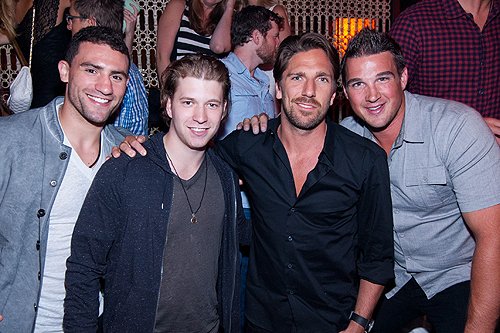 Paul_Bissonnette_Claude_Giroux_Henrik_Lundqvist_Shane_OBrien_at_LAVO