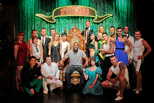 Rashad Evans with the Cast of ABSINTHE 7.2.14
