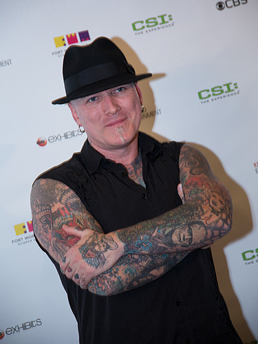 Dirk Vermin of AandEs Bad Ink at CSI The Experience 5th Anniversary