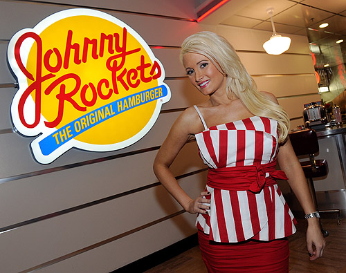 LAS_VEGAS_NV_DECEMBER_10_Holly_Madison_appears_at_Johnny_Rockets_at_Flamingo_Las_Vegas_to_celebrate_the_grand_opening.__Photo_by_Ethan_MillerGetty_Images_for_Caesars_Entertainment