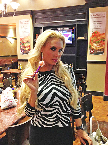 Coco Austin with Sugar Factory Signature Couture Pop