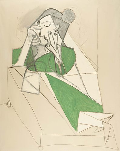 Bellagio Picasso femme etendue lisant