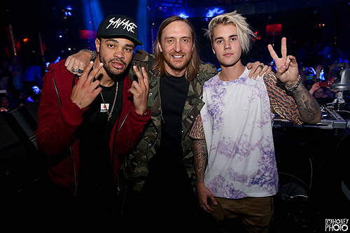 Maejor David Guetta and Justin Bieber at XS 3.25.16 - small