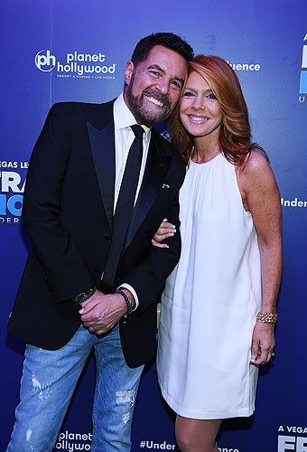 Clint Holmes and Wife Kelly Clinton-Holmes at Opening Night of FRANKIE MORENO - UNDER THE INFLUENCE at Planet Hollywood Resort and Casino 5.4.16 Credit