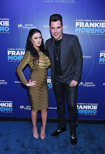 Heather Marianna and Frankie Moreno at Opening Night of FRANKIE MORENO - UNDER THE INFLUENCE at Planet Hollywood Resort and Casino 5.4.16 Credit Denise Tru