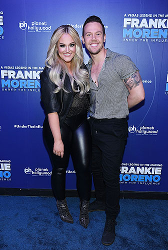 Lacey Schwimmer and Benji Schwimmer brother at Opening Night of FRANKIE MORENO - UNDER THE INFLUENCE at Planet Hollywood Resort and Casino 5.4.16 Credit Denise Truscello