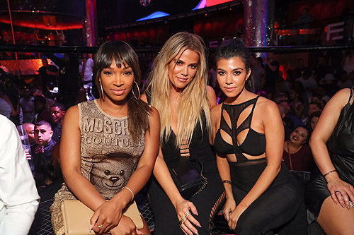 Malika Haqq Khloe Kardashian and Kourtney Kardashian Attend Official Billboard Music Awards After Party at Drais Nightclub in Las Vegas 5.22.16