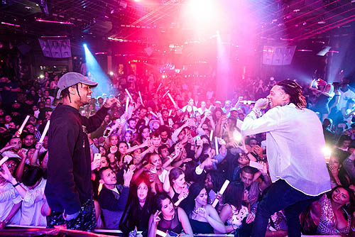 Travis Scott and Wiz Khalifa at Marquee 5.29.16 Al Powers