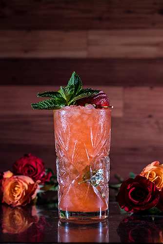 borracha strawberry cocktail