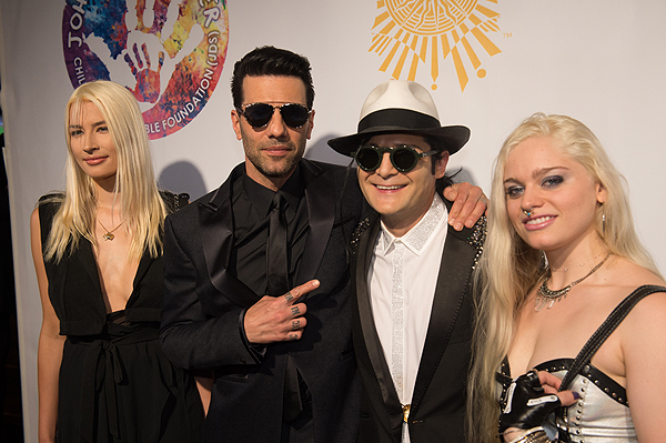 Criss Angel and celebrity friends on the gold carpet at Criss Angel HELP Sept 12 2016 Tom Donoghue