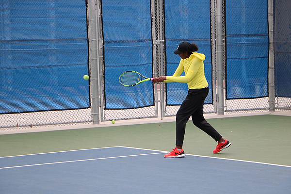 Girls Tennis Exhibition at Lorenzi Park with GRACEDBYGRIT