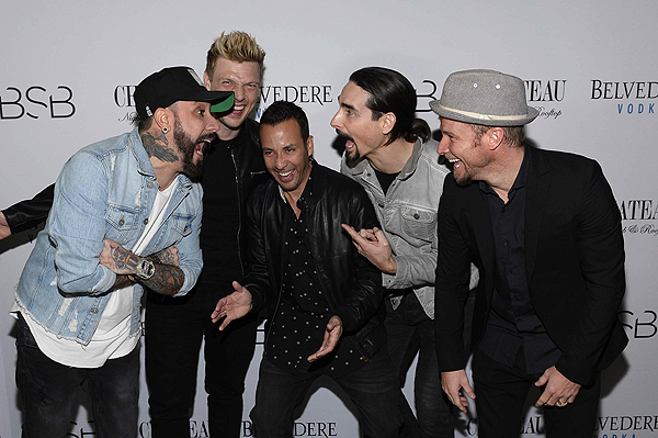 The Backstreet Boys Pose for Photographers