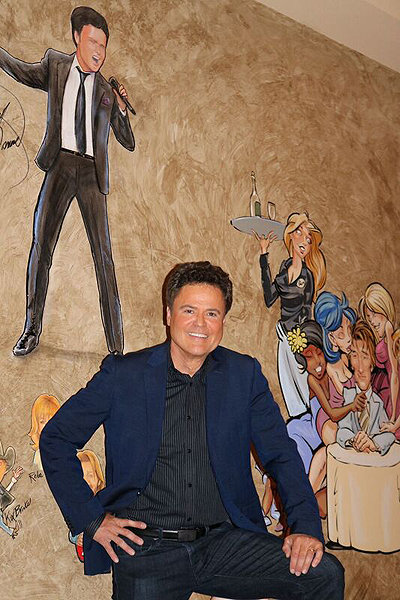 Donny Osmond Added to Famous Caricature Collage at The Palm Las Vegas 6.21.2017