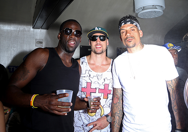 LIQUID Draymond Green Klay Thompson and Matt Barnes Photo credit Gabe Ginsberg 5