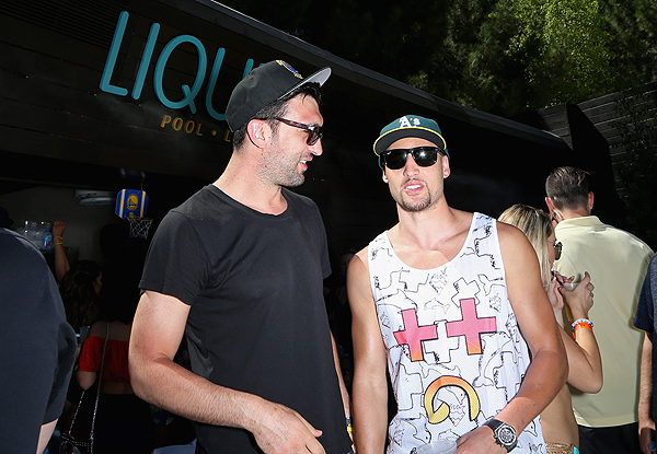 LIQUID Zaza Pachulia and Klay Thompson Photo credit Gabe Ginsberg 6