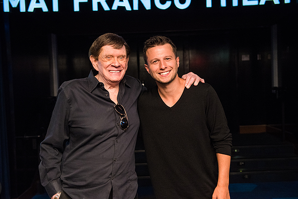 Magicians Johnny Thompson and Mat Franco at Mat Franco Theater Unveiling 7.10.17 credit Mike KTony Tran Photography