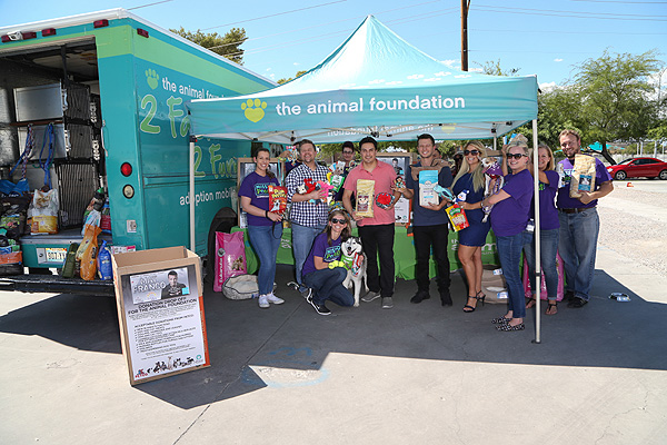 Mat Franco Presents The Animal Foundation with Magic Reinvented Nightly's Second Anniversary Supply Drive Donations - Photo credit: Gabe Ginsberg