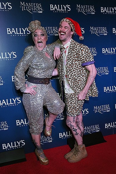 Cast of The Miss Behave Game Show on the red carpet at opening night of Masters of Illusion at Ballys Las Vegas 12.13.17 credit Ethan Miller