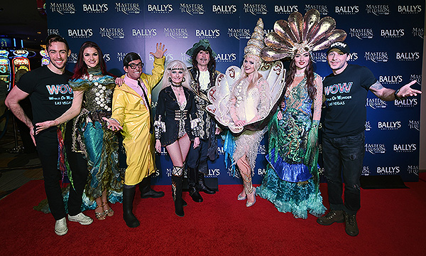 Cast of WOW World of Wonder on the red carpet at opening night of Masters of Illusion at Ballys Las Vegas 12.13.17 credit Ethan Miller