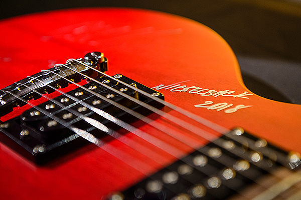 Nickelback signed guitar - Photo courtesy of the Hard Rock Hotel Las Vegas