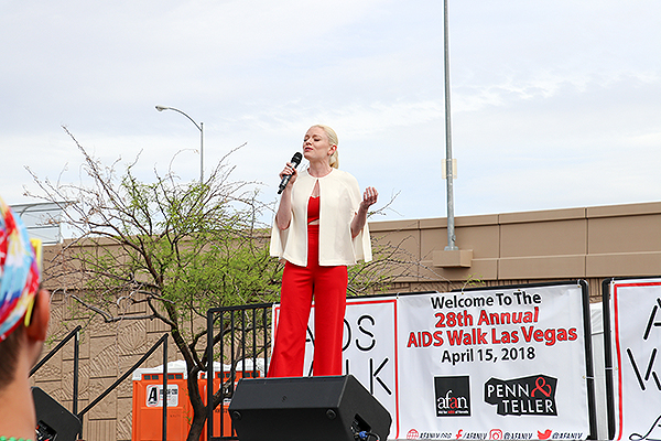 Ruby Lewis performs at 28th annual AIDS Walk Las Vegas Credit Madison Freedle one7communications