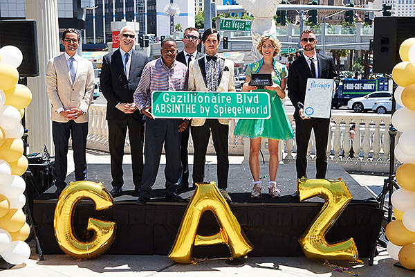 Clark County Renames The Strip Gazillionaire Blvd. In Celebration of ABSINTHE's 7th Anniversary in Las Vegas 5.7.18 - Photo credit: Al Powers