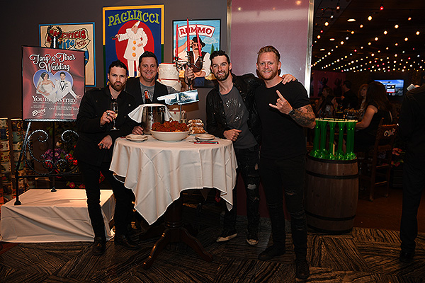 Tenors of Rock at Tony n Tinas Wedding Opening Night Celebration at Buca di Beppo inside Ballys Las Vegas Friday June 15