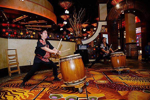 Taiko Drummers perform at Su Casa opening ceremony
