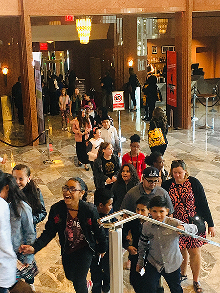 Guests entering Reynolds Hall