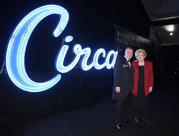 Derek Stevens Mayor Carolyn Goodman at Circa Resort Casino Reveal Event