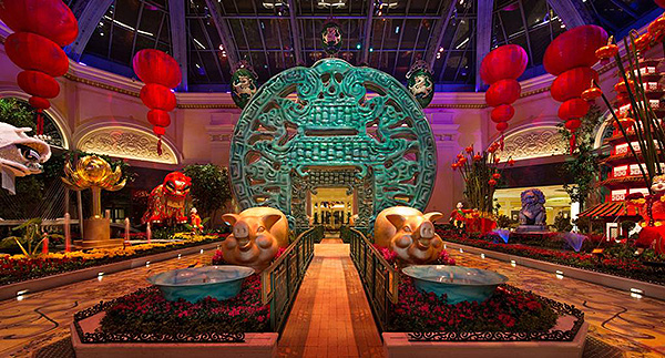 bellagio conservatory lunar new year east bed low