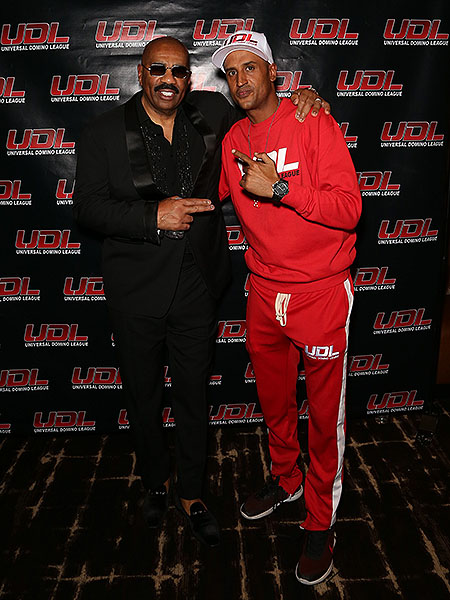 Steve Harvey and Harold Moret Photo credit Gabe Ginsberg Getty Images