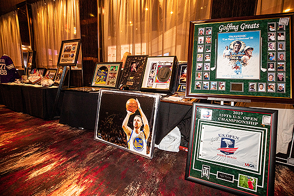 Silent Auction Items at Trago Lounge inside Tropicana Las Vegas Photo Credit Key Lime Photography