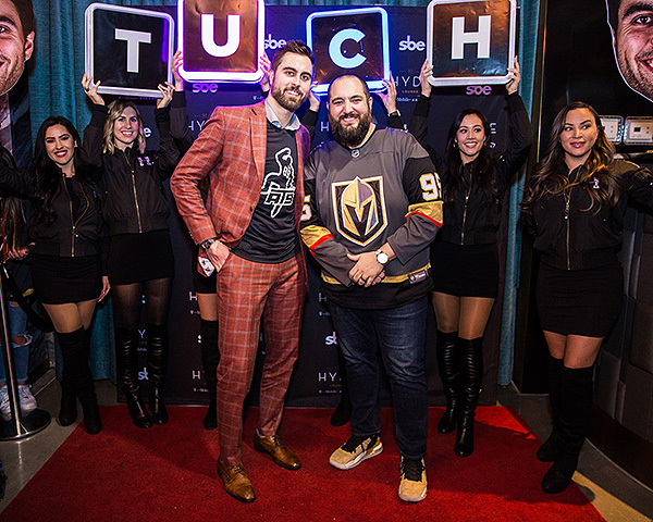 Alex Tuch and Wayne Big D Danielso n at Hyde Lounge at TMA 1.04.20