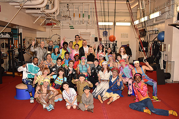 Chuck LIddell with the Cast of LOVE by Cirque du Soleil Jan. 17 2020