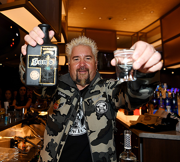 Guy Fieri with Santo