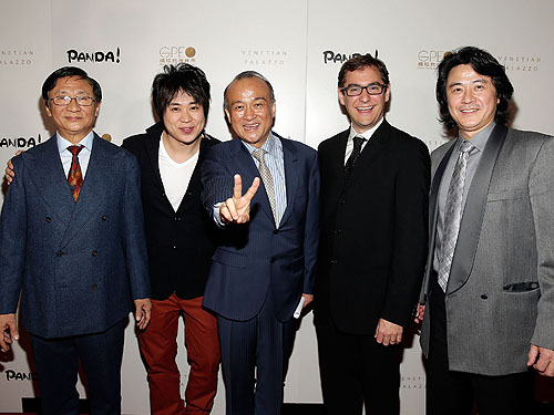 Director An Zhao center and PANDA creative principals at world premiere of PANDA