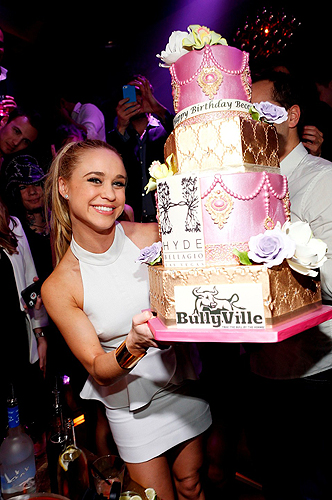 Glees Becca Tobin celebrates birthday at Hyde Bellagio Las Vegas 1.26.13