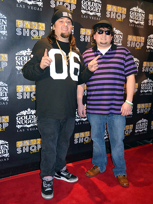 Austin Chumlee Russell and cast member Garret Grant Pawn Shop Live 31675