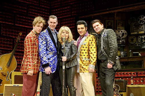 Pia Zadora with Cast of Million Dollar Quartet Las Vegas 2.4.14 Caesars Entertainment