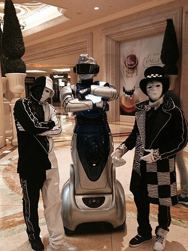 iCan Showbot and Jabbawockeez